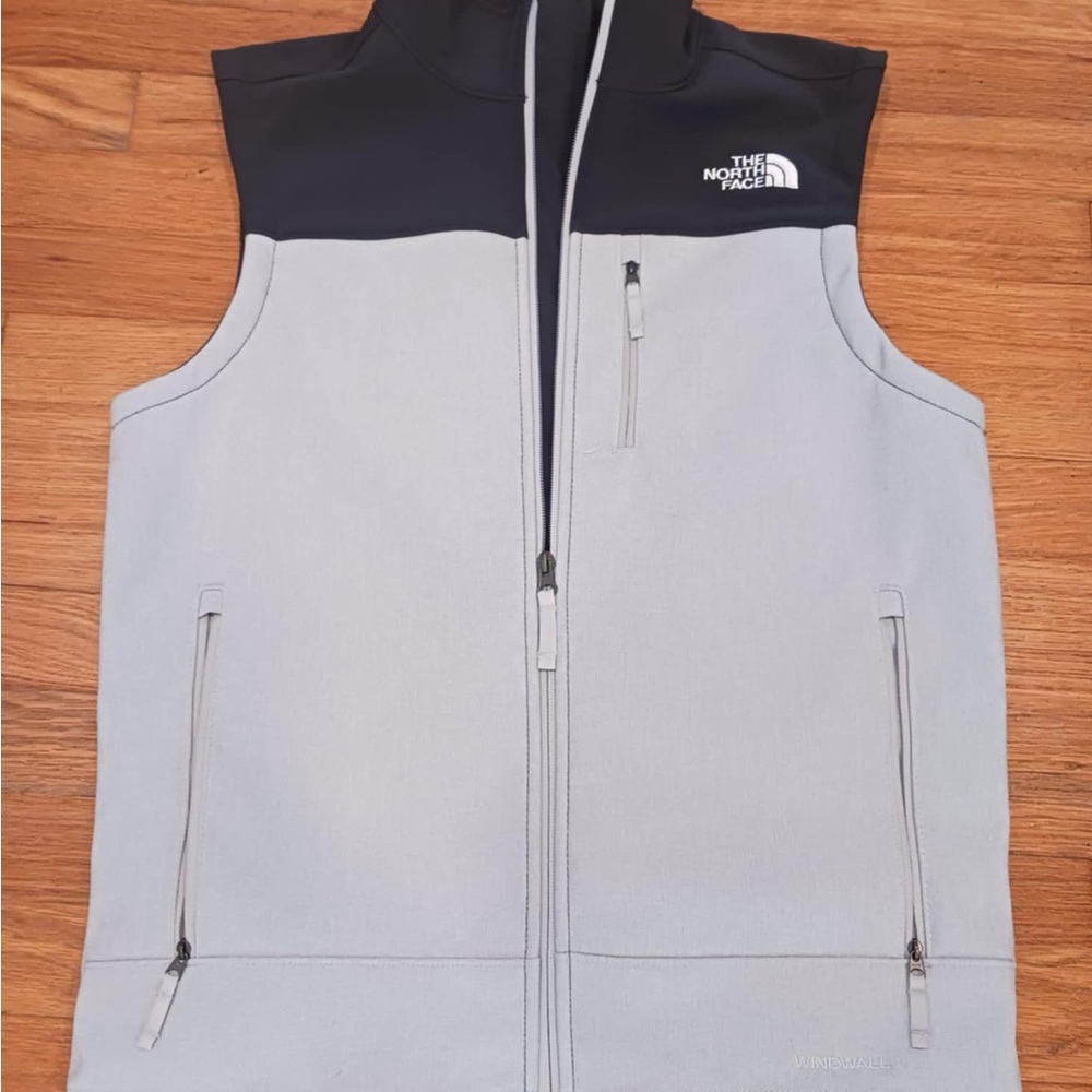 The North Face Gray and Black Vest